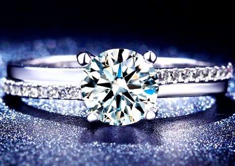 Sparkling 0.60ct Cr.Diamond Solitaire Asymmetrical Engagement Ring - Choose your size