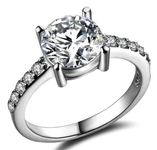 IN STOCK NOW! Sparkling Cr.Diamond Engagement Ring. Size 8 / P+ / 18.1mm