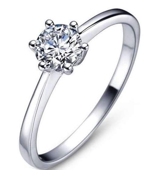 IN STOCK: Sparkling 1.25ct. Cr.Diamond Solitaire Engagement Ring. Size 8 / P½