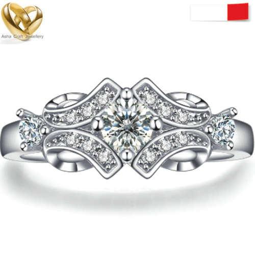 0.47ct Cr.Diamond Designer Inspired Engagement Ring. Size 9|R-