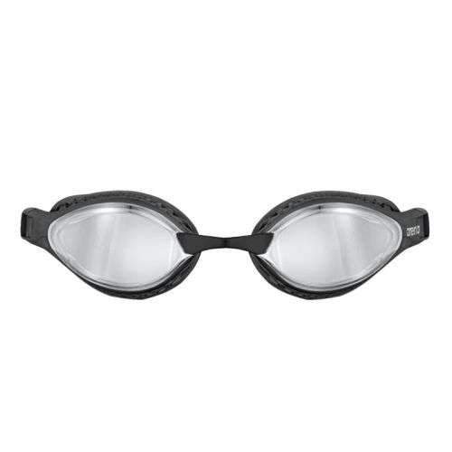 FINA APPROVED - ARENA Airspeed Mirror Racing Goggles - Black/Silver