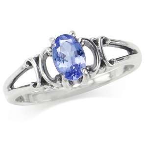 [R6162.10] 100% REAL 0.49ct Genuine Tanzanite Solitaire Ring - Size 7 / O