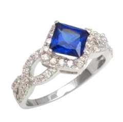 ASHA CRAFT - Extraordinary Cr. Sapphire and Topaz set in Genuine 925 SOLID Sterling Silver