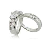 NEW ARRIVAL - Gorgeous Diamond White CZ, 18k White Gold Plated Ring. Size 7 / O