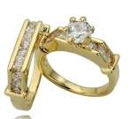 ASHA CRAFT - Flawless White Cr. Diamond Engagement Ring Set. Size 8 / Q