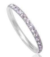 SUMMER SALE - Exquisite Swarovski Ring in Genuine 925 Sterling Silver. Size 8/Q