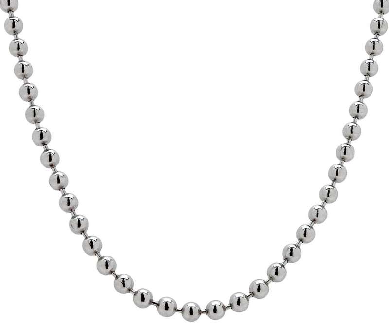 ASHA CRAFT - Brand New Silver Ball Chain 50cm