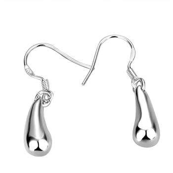 ASHA CRAFT - 925 Silver Modern Dangling Earrings - 13mm length