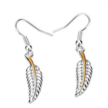 ACJ - Feather Design Earrings 14kt Gold Vermeil / 925 Silver - LAST PAIR!