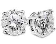 Brand New 1.75ct White CZ Stud Earrings set in 925 Silver
