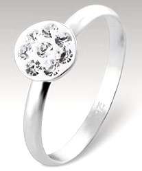 SPRING CLEARANCE! Genuine Swarovski Crystal 925 Sterling Silver Ring - Various Sizes