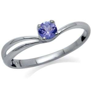 ON SALE!!! 0.31ct Genuine Tanzanite 925 Sterling Silver Ring. Size 4 / I