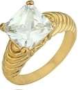 Exceptional Princess Cut 3.50ct White Cubic Cocktail Ring. Size 8.5 / R