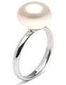Genuine 8MM Freshwater Pearl Solitaire 925 Sterling Silver Ring. Size 7/O; 8/Q