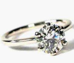 Alluring 0.80ct Cr. Diamond Solitaire 925 Sterling Silver Ring. Size 7/O