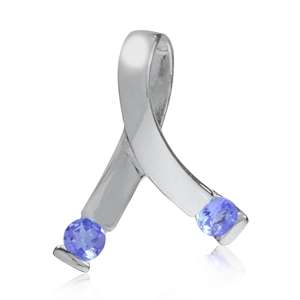 LAST ONE!! Authentic 0.240ct Genuine Tanzanite 925 Sterling Silver Pendant