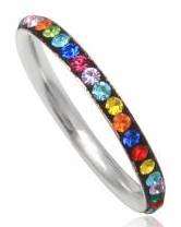 SUMMER SALE - Exquisite Swarovski Ring in Genuine 925 Sterling Silver. Size 8/Q