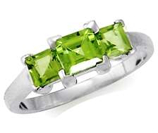 Brand New 2.97ct Green Cubic Zirconia 925 Sterling Silver Ring. Size 6.5/N