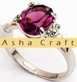 Beautiful 2.50ct Swarovski Amethyst Crystal Ring. Size 8 / Q / 18mm