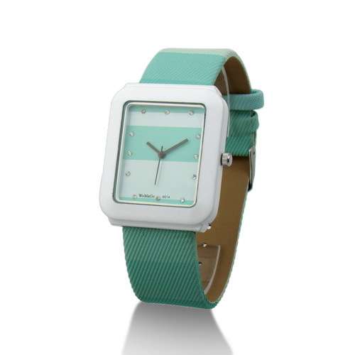 WoMaGe Branded QUARTZ Leather Strap Watch - MINT
