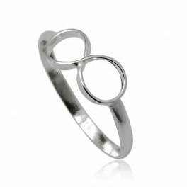 INFINITY 925 Solid Sterling Silver Ring. Size 8 / Q