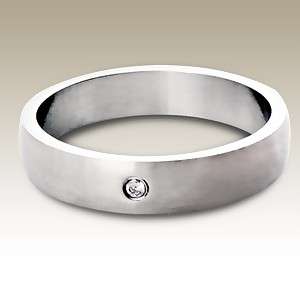 BRAND NEW - ACJ Flush Solitaire CZ 316L SS Ring - Size 8 / Q