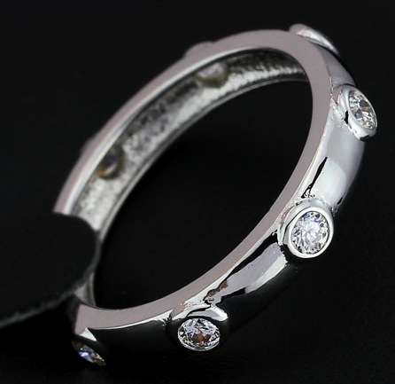 ACJ - Brilliant White CZ 14kt Gold-filled Engagement Ring - Size 7 / O