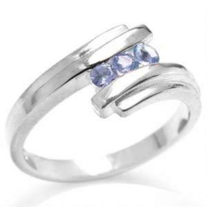 R25 POSTAGE!!! 0.27ct Genuine Tanzanite 925 Sterling Silver Ring. Size 6 / M