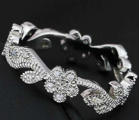 ACJ - Brilliant White CZ 14kt Gold-filled Engagement Ring - Size 7 / O