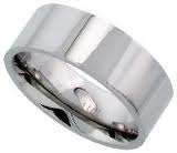 SOLID 316L Stainless Steel Mens Ring - Size 11 / W