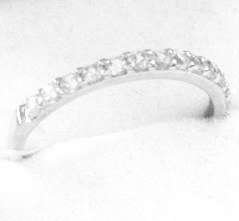 Full Eternity 0.33ct Cr. Diamond Wedding /Anniversary Band. Size 7 / O
