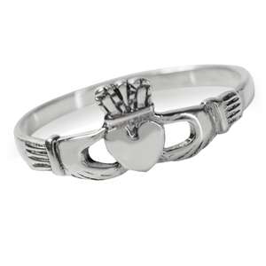 925 Sterling Silver Claddagh Ring. Size 7 / O
