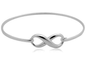 INFINITY 925 Solid Sterling Silver Bangle