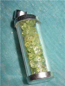 5 ON AUCTION!!! Precious Peridot "Gemstones in a Tube" Pendant
