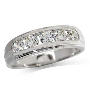 GYPSY 0.85ct White Cubics 925 SOLID Sterling Silver Ring. Size 6 / M / 16.3mm