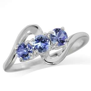 [R7457.36] Exceptional 0.81ct Genuine Tanzanite Gemstone Ring. Size 10 / U / 20mm