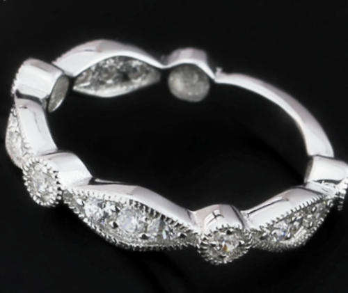 Modern Eternity Band 0.68 Carat Cr. Diamond Wedding /Anniversary [7/O]