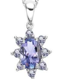 0.70 CT GENUINE TANZANITE SOLITAIRE PENDANT VALUATION CERTIFIED R2600.00