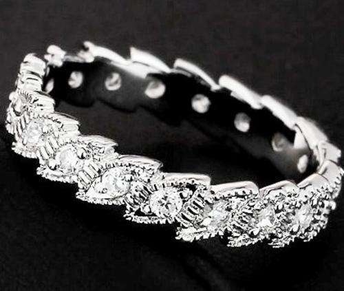 Jagged Edge 0.54ct Carat Cr. Diamond Wedding /Anniversary Band