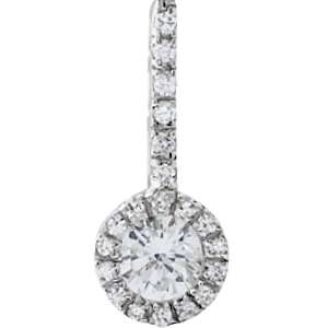 Large 28MM Cr. Diamond HALO Encrusted 925 Solid Silver Drop Pendant