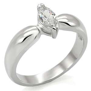 0.50ct Cr. Diamond Marquise Solitaire Engagement Ring. Size 5 / K