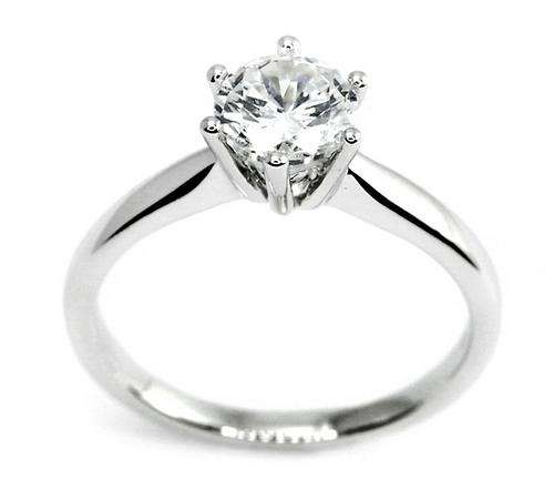 Sparkling 0.36 carat Cr. Diamond Engagement ring. Size 5.5[L]