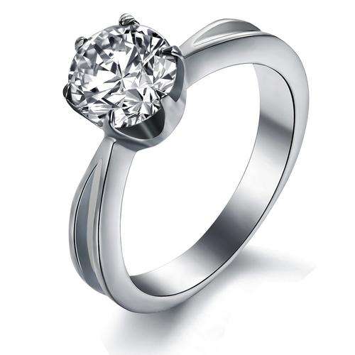 Extraordinary 0.75 Carat Cr. Diamond Solitaire Ring. Size 4.25 [I]