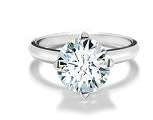 Exquisite 2.01 Carat Cr. Diamond Solitaire Engagement Ring. Size 5[K]