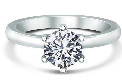 Magnificent 0.35 carat Cr. diamond Titanium steel Ring
