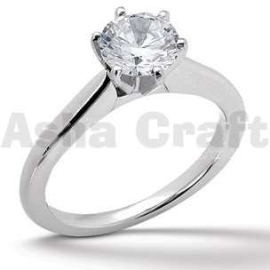 ~The finer side of life~ 0.35ct Synth Diamond SS Wedding Ring