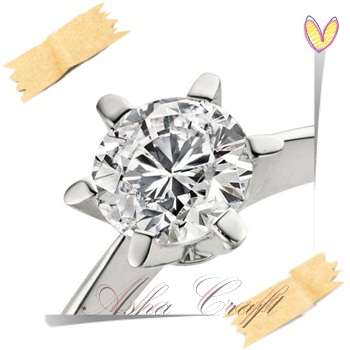 Pure Elegance 0.30ct cr.Diamond solitaire wedding ring. Sz 7.5 [P]