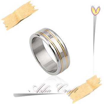 Inanna Collection* Gold Trim Ring* Size 10 [U]
