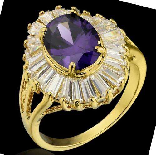 ***WINTER WINNER*** 2.95 carat Baguatte Halo Solitaire Ring. Size 7 / O / 17.3mm diameter