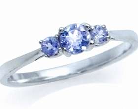 [R3200.00] Exquisite VS1-VS2 0.42ct Genuine Tanzanite Engagement Ring. Size 6 / M